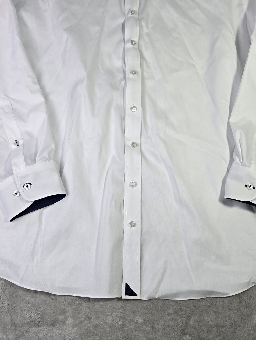 UNTUCKit Shirt Mens Large White Long Sleeve Button Up 4XLT - Picture 3 of 7